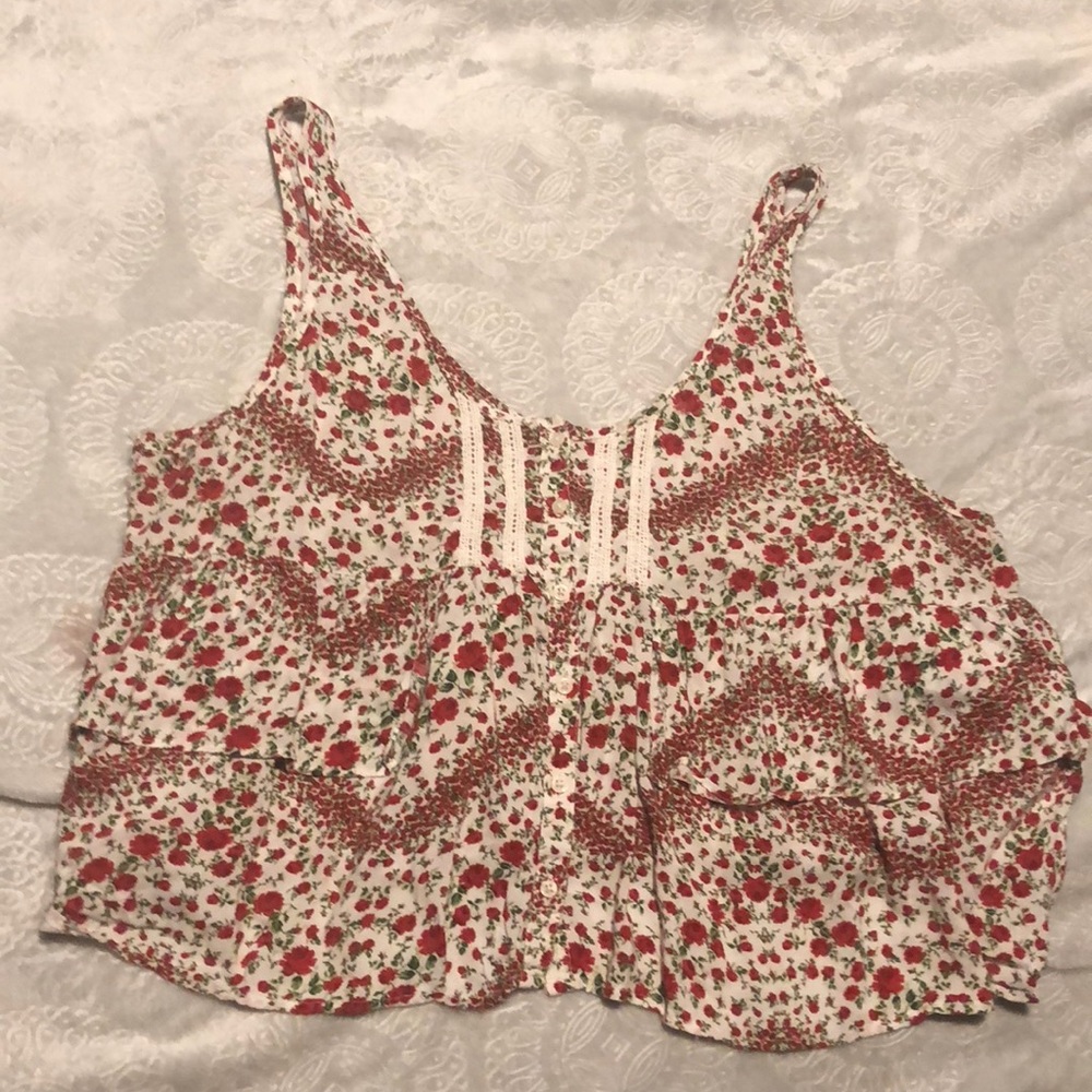 Divided crop top